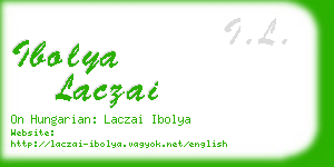 ibolya laczai business card